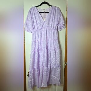 Women's L Umgee Dress Pastel Easter Boho Cottagecore Summer Spring